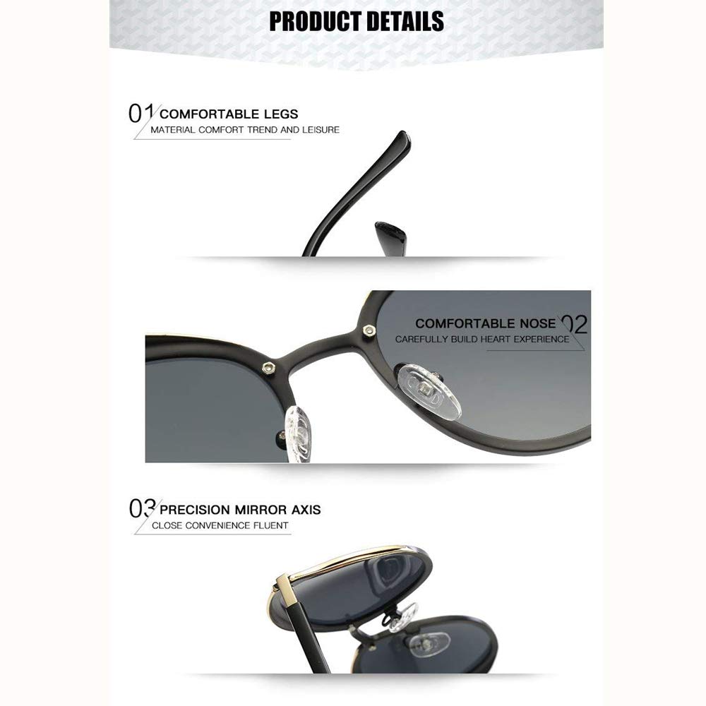 Sunglasses for Women Polarized Fashion Cat Eye Style UV400 Protection Mirrored Lens