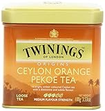 Twinings Ceylon Orange Pekoe Tea, Loose Tea, 3.53-Ounce Tin
