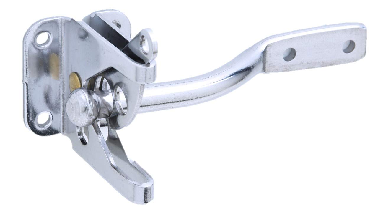 QCAA 304 Stainless Steel Self-Locking Gate Latch, 2-1/8", Made in Taiwan