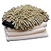 VANDEK Premium Chenille Car Wash Mitt with 3 Microfiber Towels Interior Exterior Car Cleaning