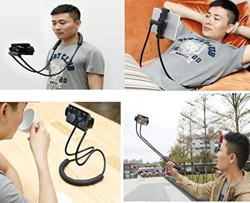 Bed Phone Holder,360 Rotation Flexible Cell Phone Holder for Bed Compatible iPad iPhone 12 11 Pro Max XS Max XR X 8 7 Samsung Note 10 9 8 Galaxy 4\