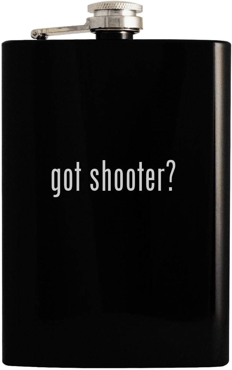 got shooter? - Black 8oz Hip Drinking Alcohol Flask