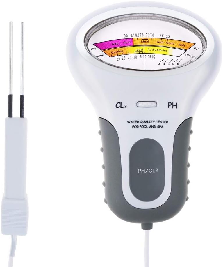 Alivier Digital Water Testing Meter Chlorine PH Tester Water Quality Tester Swimming Pool Test Kit