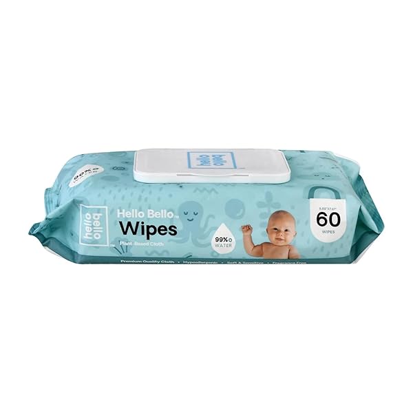 HELLO BELLO BABY WIPES 60 CT