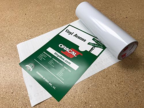 Vinyl Avenue's Oracal 651 - 12" x 10 ft Roll, White Gloss