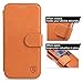 S7 Case, Galaxy S7 Case, SHIELDON Genuine Leather S7 Wallet Case Magnetic Flip Folio Book Style with Card Slots Kickstand Wallet Phone Case for Samsung Galaxy S7, Brown