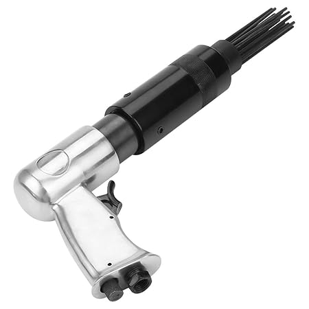 Schwarz 3000 U/Min Nadelentroster, 19 Nadeln Nadelpistole aus Kohlenstoffstahl, 1/4 Zoll 10 CFM Druckluft-Nadelentroster, 35 