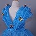 GoodCorsetMall Cinderella Dress Princess Costume Dress with Butterflies Girls (8-9, Blue)