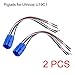 NOT FIT U19D1, 19mm Pigtail, Wire Connector, Socket Plug for U19C1 Push Button Switch (Pack of 2)