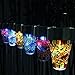 Solar Led Lights,3 Pack IREALIST Mosaic Decoration Stake Light,3 Color Garden Decoration Stake Lights Christmas,Solar Garden Lights