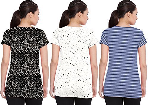 sneak peak ladies aop pack of 3 t shirt (xxx-large)