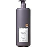 Kristin Ess Hair The One Purple Shampoo - Toning for Blonde Hair, Neutralizes Brass + Yellow Tones, Sulfate Free, 33.8 fl oz