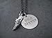 SOLE SISTER Necklace - Pewter Running Shoe Charm with Hand Stamped Round Nickel Silver Charm on 18 inch Gunmetal Chain - Handmade Runner Jewelry