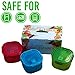Amazix 18 Piece Food Containers Set, Air Tight Sealed, High Capacity, Total BPA free FDA Approved, Un-Leakage & safe For Microwave, Dishwasher & Freezer (Red, Green & Blue - Square Shaped)