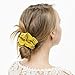 KECUCO 14 Colors Women's Chiffon Flower Hair Scrunchies Hair Bow Chiffon Ponytail Holder, Including 8 Colors Chiffon Flower Hair Scrunchies and 6 Solid Colors Chiffon Hair Ties (STYLE 1)