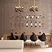 Hin Plus Wall Wine Rack - Wine Wall Decor Art - (Black, Set of 3)