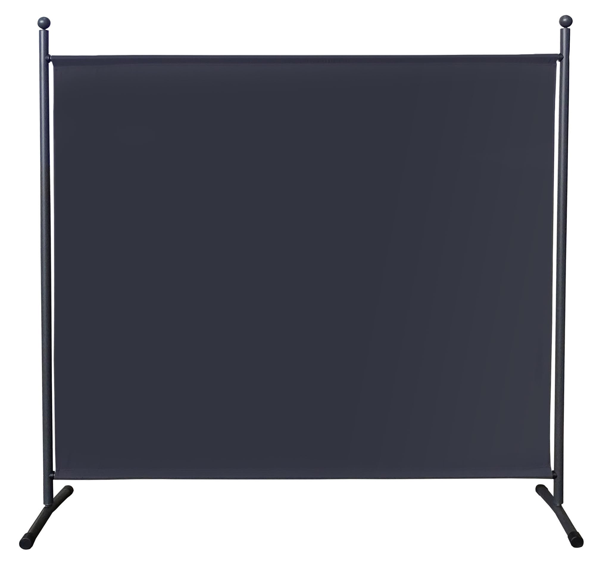 QUICK STAR Paravent 180 x 178 cm Fabric Room Devider Garden Partition Wall Balcony Privacy Screen Grey