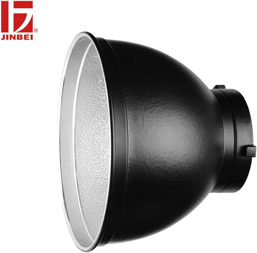 JINBEI Photographic Equipments 7.9''/20cm Standard Reflector 55 Lamp Shade Dish for Bowens Mount Studio Light Strobe Flash Portrait Photo