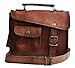 jaald Leather Messenger Bag Laptop Case Briefcase Brown Distressed Shoulder Bag Compatible With Ipad & Tablet