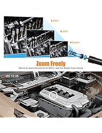 Cámara de inspección de endoscopio inalámbrico LIMINK 2.0 MP 1080P HD Impermeable 0.217 in WiFi Borescope Snake Cámara para Android, iPhone y Tablet   11.5FT