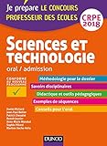 Sciences et technologie oral/admission : Professeur des écoles CRPE by 
