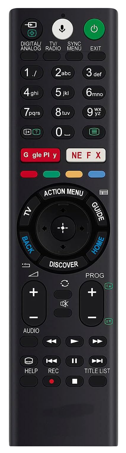 RMF-TX200E Universal Remote Control Compatible for Sony Bravia KD-49XD8305 KD49XD8305 KD-55XD8599 KD-49XE8077 TV,Substitute for RMF-TX201E RMF-TX300E,Voice Function