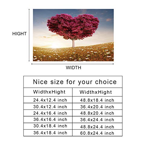 T H Home 677345gd 48 8 W X 18 4 H Love Heart Shape Tree At