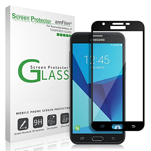 Galaxy j7 sky pro, perx [2017] screen protector glass (…