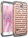 Galaxy S5 Case, MANDYCOWRY Crystal Bling PC Shell Shock Absorbing Soft Rubber Inner Hybrid Armor Protection Cover For Samsung Galaxy S5 S V I9600 GS5 All Carriers(Rose Gold/Grey)