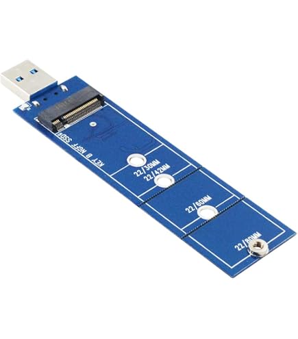 Sintech M.2(NGFF) B-M KEY SATA3 SSD a USB 3.0 Tarjeta adaptadora con carcasa externa, chipset JMS567