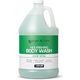 Ginger Lily Farms Club &amp; Fitness Body Wash, 128oz, Aloe Vera | 100% Vegan &amp; Cruelty-Free | Nourishing Bath &amp; Shower Gel for All Skin Types | Refill Size