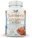 Turmeric Curcumin with BioPerine® - Powerful Anti-Inflammatory 100% Certified Organic Root – 95% Curcuminoids – with Black Pepper for Enhanced Bio-Availability