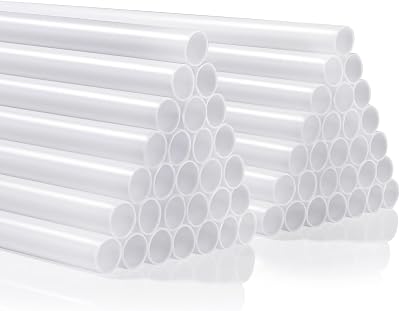 JMIATRY 100 Pcs Cake Dowels 23cm 9in White 1.2cm Diameter Food Grade PP