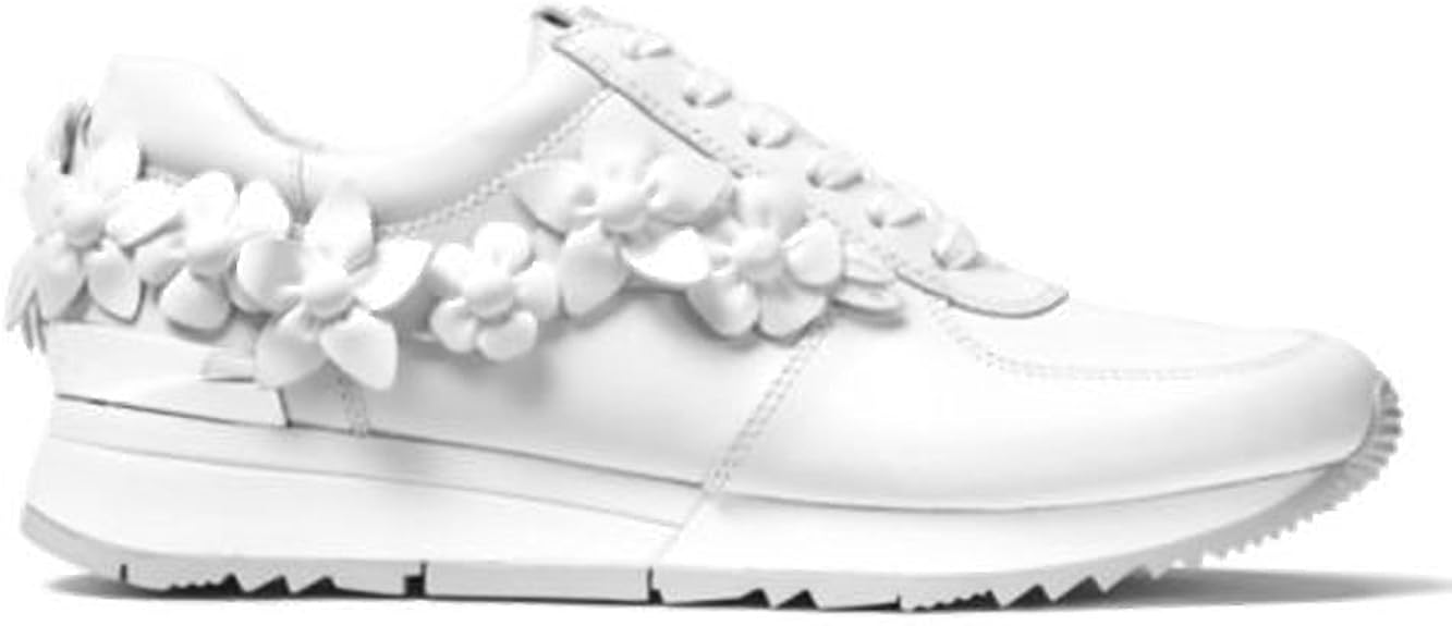 allie floral appliqué leather sneaker