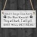 Justew Practical Hanging Letter Print Home Decoration Warning Doorplate Statues