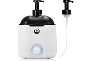 S SANGLE SOPFFY Hot Lather Machine SANGLE SOPFFY,Shaving Cream Warmer for Men -800ML Large Capacity Heated Shaving Cream Dispenser for Home Salon Barber Shop Spa With 2 Pumps,Christmas and Birthday Gift for Men