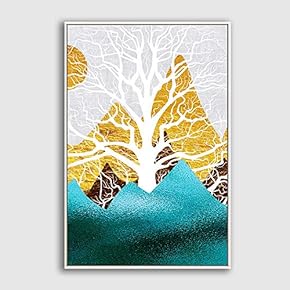 SIGNFORD Framed Canvas Home Artwork Decoration Abstract Colorful...
