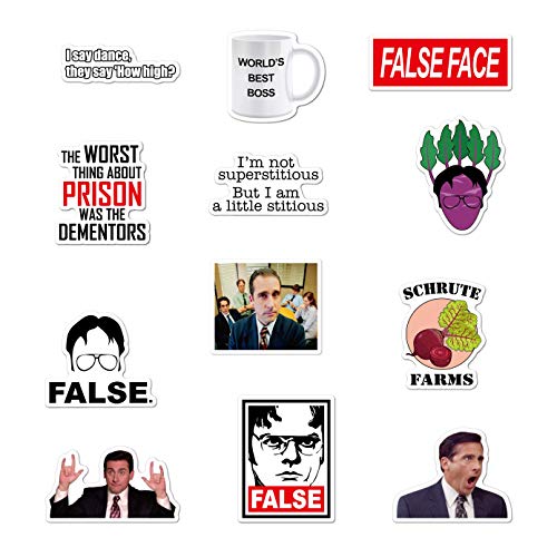 50 Pcs Office Stickers Decals for Water Bottle Hydro Flask Laptop Luggage Car Bike Bicycle Waterproof Vinyl Stickers Pack - Thumbnail 5