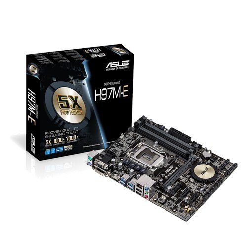 ASUS H97M-PLUS Win10 自作 CPU Mem SSD HDD Asus H97M-E Micro ATX LGA1150 Motherboard (H97M-E