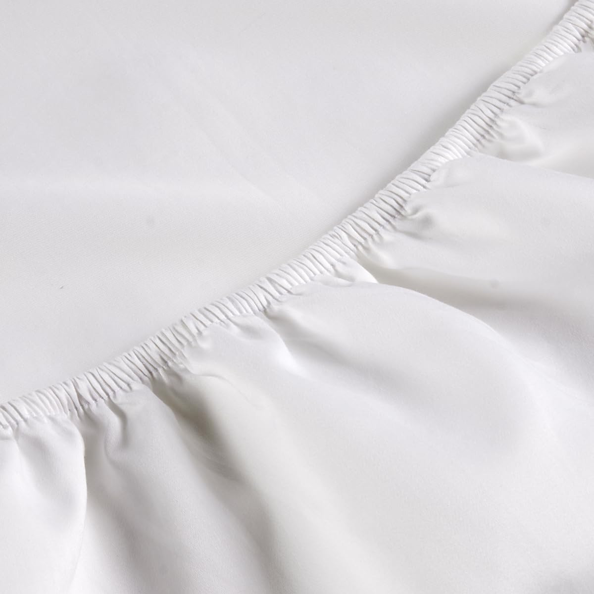 Christy Super King Deep Fitted Sheets | 400TC Luxury Bedding | White | 100% Cotton Sateen | Soft Silky Bed Linen