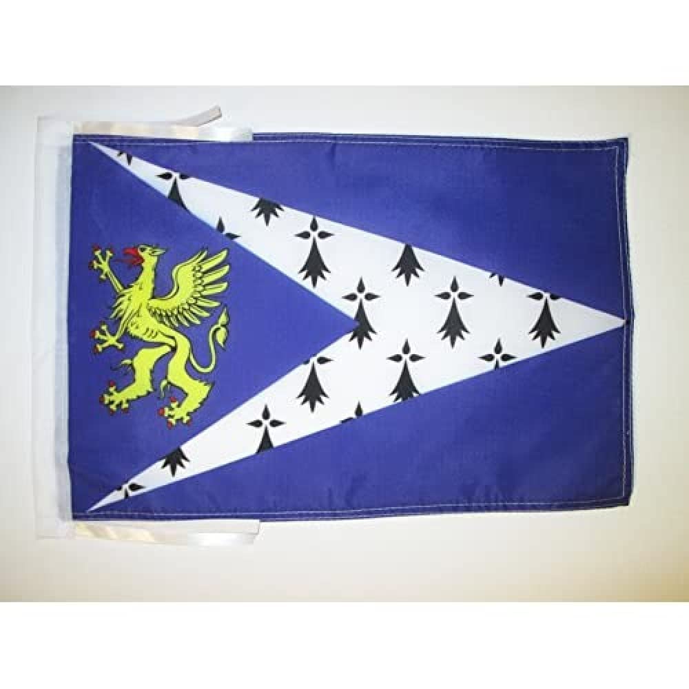 AZ FLAG - Pays de Saint-Brieuc Flag - 18'' x 12'' - 100% Polyester Bro Sant-Brieg in Brittany Small Banner with Two Cords - Fade Resistant - Vivid Colors - 18x12 in - 45x30 Cm โ image 1