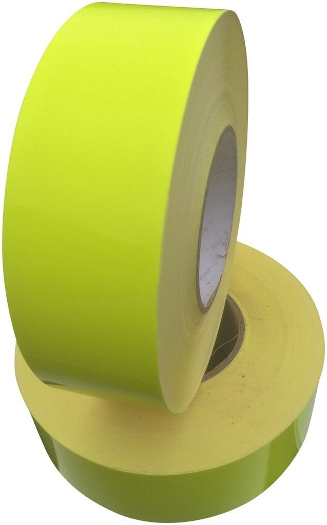 Direct Products Fluorescent Reflective Tape Yellow 50mm X 5M