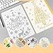 Christmas Painting Stencils,12 pcs Creative Christmas Trees/Reindeer Boots Angel/Snowflake Snowman Santa Claus Bullet Journal Stencil Set for Journali