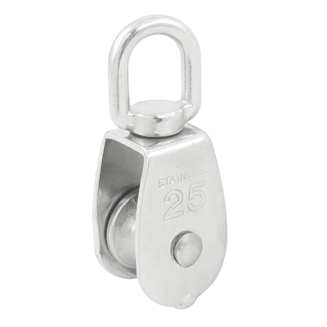 Aexit Stainless Steel 25mm Dia Swivel Eye Rope Pulley Lifting Hoist Tool (c9ea2dcb6f346ddb37e34410f611f909)