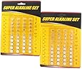80 Piece Alkaline Button Battery Set