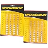 80 Piece Alkaline Button Battery Set