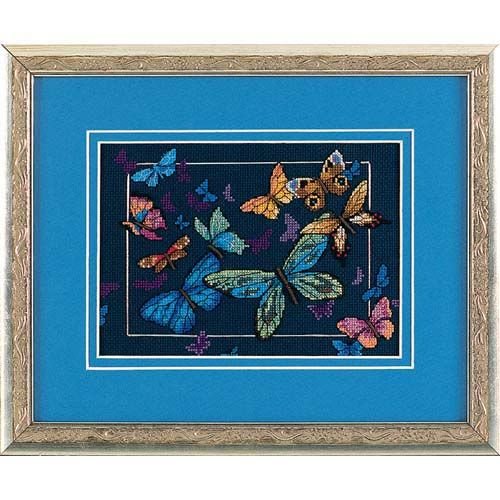 UPC 088677068462, Dimensions Needlecrafts Counted Cross Stitch, Exotic Butterflies