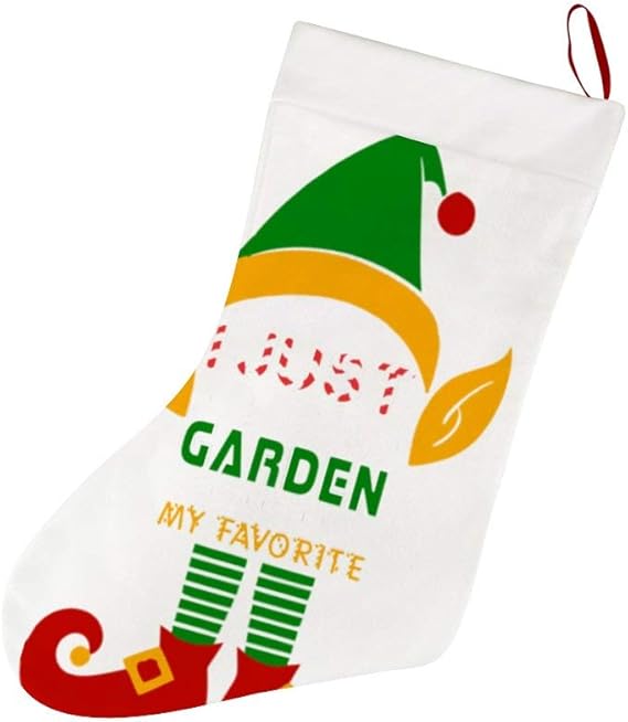 Amazon Co Jp 私は私の好きな庭のガーデニングが好き クリスマスストッキング ソックス クリスマスの靴下 クリスマスツリー デコレーション 壁掛け玄関飾り ギフトバッグプレゼント袋 パーティー 店舗 部屋 幼稚園 教室 可愛い インテリア 服 ファッション小物