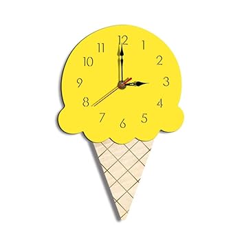 Amazon Com Zjx Modern Ice Cream Design Children S Clock