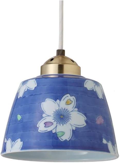 Amazon Co Jp 照明関連 おしゃれ 有田焼ペンダントライト 色絵花吹雪 100cm ホーム キッチン